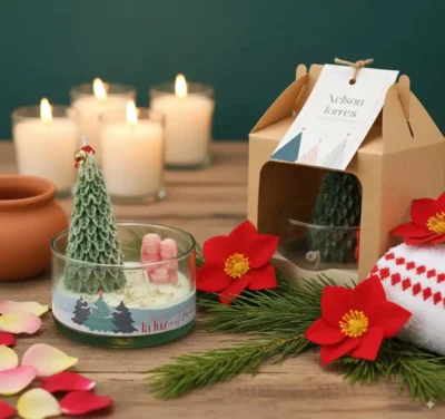 La vela navideña Pino